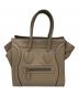CELINE（セリーヌ）の古着「ラゲージ マイクロハンドバッグ」｜ベージュ