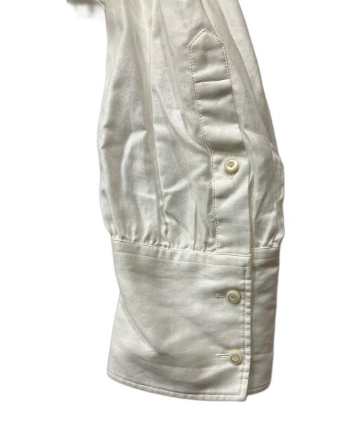 MACPHEE（マカフィー）MACPHEE (マカフィー) コットンモールスキン バンドカラーチュニックシャツ ホワイト サイズ:36の古着・服飾アイテム
