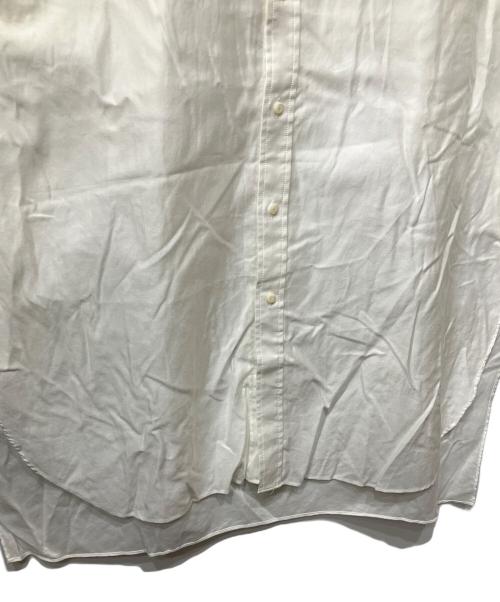 MACPHEE（マカフィー）MACPHEE (マカフィー) コットンモールスキン バンドカラーチュニックシャツ ホワイト サイズ:36の古着・服飾アイテム
