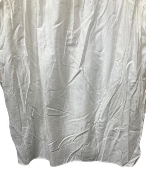MACPHEE（マカフィー）MACPHEE (マカフィー) コットンモールスキン バンドカラーチュニックシャツ ホワイト サイズ:36の古着・服飾アイテム