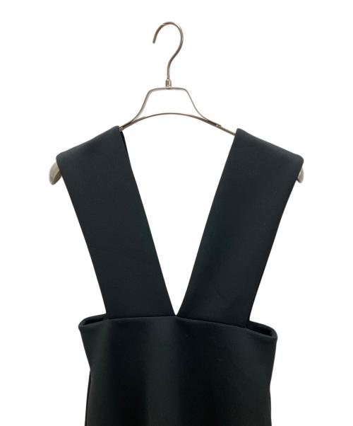 LE PHIL（ル フィル）LE PHIL (ル フィル) スキューバージャンパースカート ブラック サイズ:1の古着・服飾アイテム
