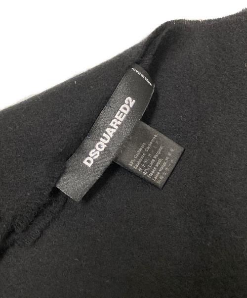 DSQUARED2（ディースクエアード）DSQUARED2 (ディースクエアード) マフラー ブラック サイズ:下記参照の古着・服飾アイテム