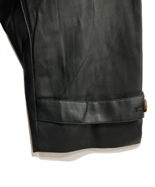 FREAK'S STORE（フリークスストア）FREAK'S STORE (フリークスストア) スムースレザーシャツジャケット ブラック サイズ:Fの古着・服飾アイテム