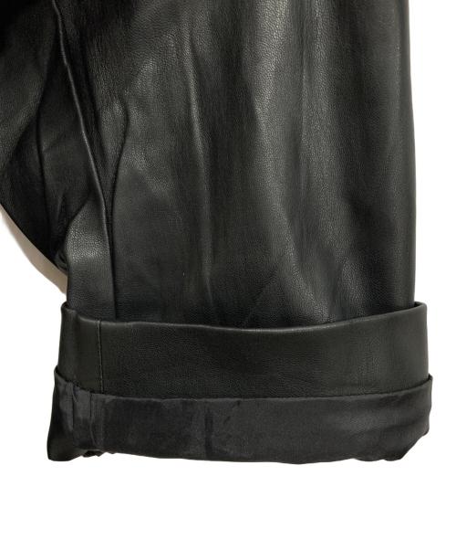 FREAK'S STORE（フリークスストア）FREAK'S STORE (フリークスストア) スムースレザーシャツジャケット ブラック サイズ:Fの古着・服飾アイテム