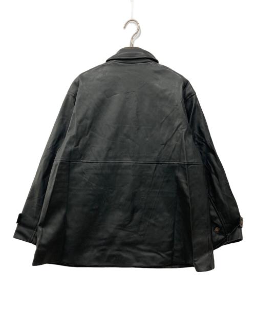FREAK'S STORE（フリークスストア）FREAK'S STORE (フリークスストア) スムースレザーシャツジャケット ブラック サイズ:Fの古着・服飾アイテム