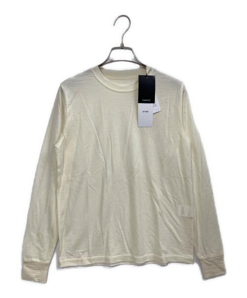 HYKE（ハイク）HYKE (ハイク) WOOL LONG SLEEVE TEE アイボリー サイズ:S 未使用品の古着・服飾アイテム