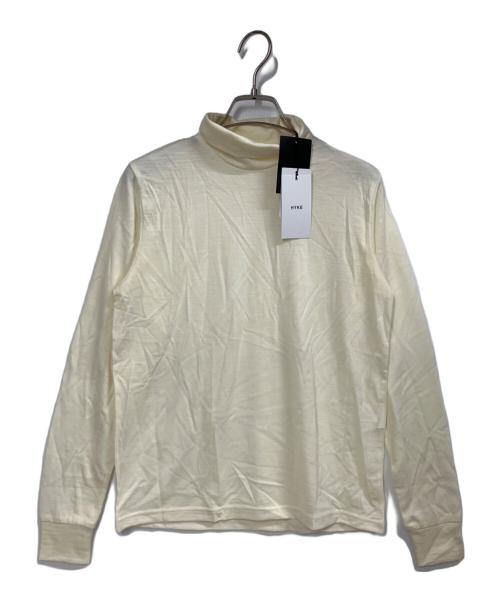 HYKE（ハイク）HYKE (ハイク) WOOL TURTLE NECK TEE アイボリー サイズ:Sの古着・服飾アイテム