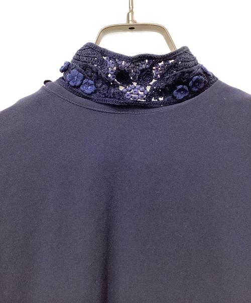 Mame Kurogouchi（マメクロゴウチ）Mame Kurogouchi (マメクロゴウチ) 2WAYドルマンブラウス ネイビー サイズ:1の古着・服飾アイテム