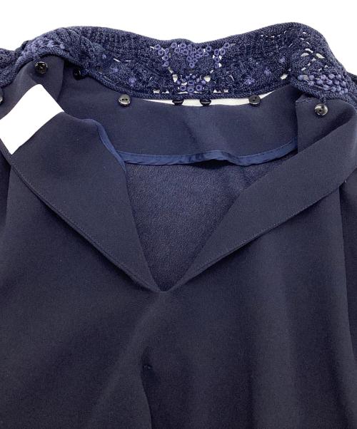 Mame Kurogouchi（マメクロゴウチ）Mame Kurogouchi (マメクロゴウチ) 2WAYドルマンブラウス ネイビー サイズ:1の古着・服飾アイテム