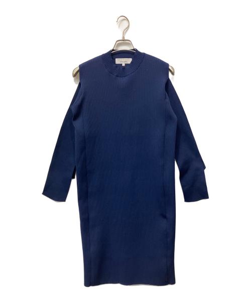 AKIRA NAKA（アキラナカ）AKIRA NAKA (アキラナカ) Bella ribbon dress ネイビー サイズ:36の古着・服飾アイテム