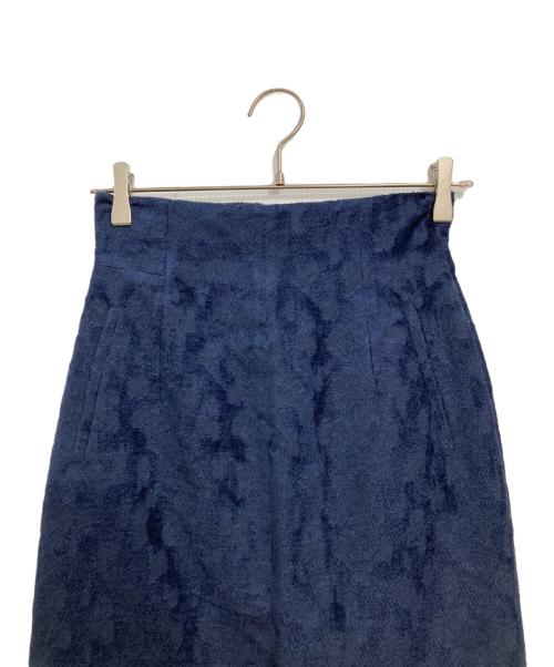 Mame Kurogouchi（マメクロゴウチ）mame kurogouchi (マメクロゴウチ) Floral Jacquard Skirt ネイビー サイズ:1の古着・服飾アイテム