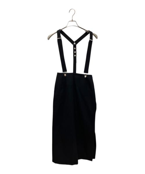 THE RERACS（ザ リラクス）THE RERACS (ザ リラクス) SUSPENDER PENCIL SKIRT ブラック サイズ:36の古着・服飾アイテム