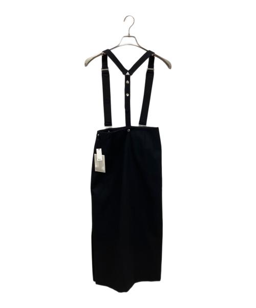 THE RERACS（ザ リラクス）THE RERACS (ザ リラクス) SUSPENDER PENCIL SKIRT ブラック サイズ:36の古着・服飾アイテム