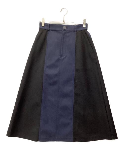 ADORE（アドーア）ADORE (アドーア) ブロッキングデニムスカート ブラック サイズ:SIZE 36の古着・服飾アイテム