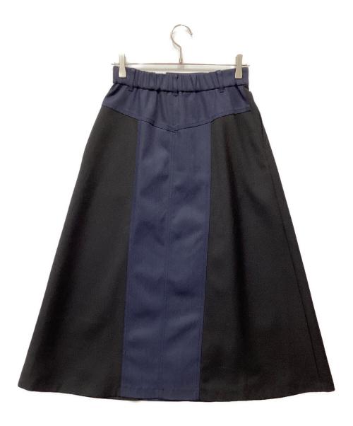 ADORE（アドーア）ADORE (アドーア) ブロッキングデニムスカート ブラック サイズ:SIZE 36の古着・服飾アイテム