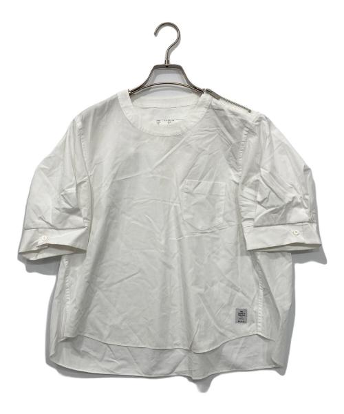 sacai（サカイ）sacai (サカイ) Thomas Mason Cotton Poplin Pullover ホワイト サイズ:1の古着・服飾アイテム