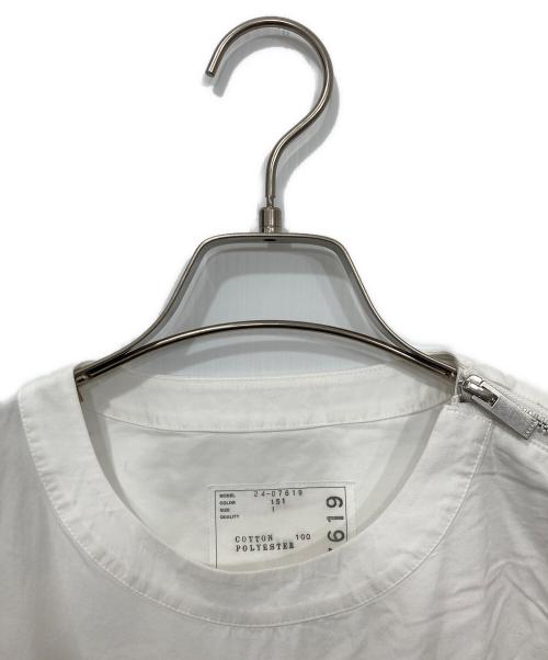 sacai（サカイ）sacai (サカイ) Thomas Mason Cotton Poplin Pullover ホワイト サイズ:1の古着・服飾アイテム
