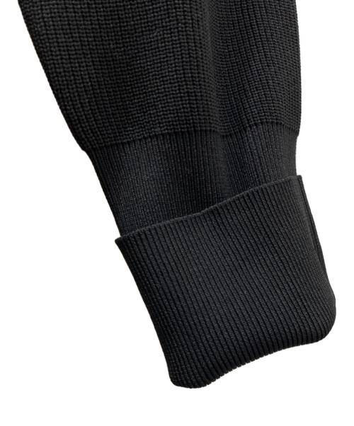 LANVIN en Bleu（ランバンオンブルー）LANVIN en Bleu (ランバンオンブルー) 2WAYシャツコンビカーディガン ブラック サイズ:38 未使用品の古着・服飾アイテム