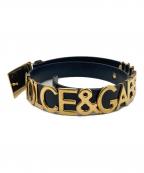 DOLCE & GABBANAドルチェ＆ガッバーナ）の古着「ロゴベルト」｜ブラック