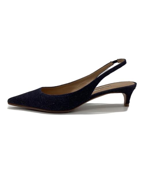 PELLICO（ペリーコ）PELLICO (ペリーコ) SLINGBACK HEEL DENIM インディゴ サイズ:37の古着・服飾アイテム