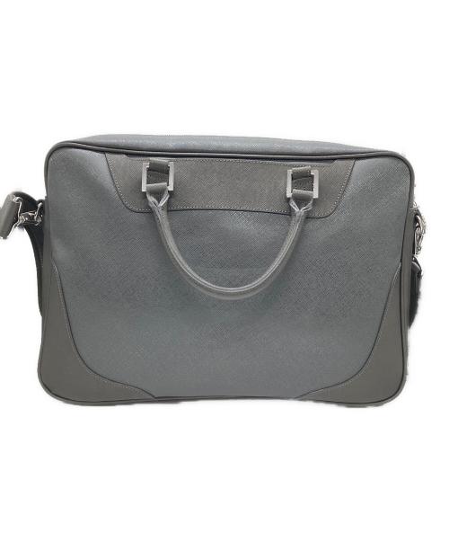 PELLE MORBIDA（ペッレモルビダ）PELLE MORBIDA (ペッレモルビダ) ブリーフバッグ グレーの古着・服飾アイテム