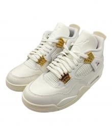 NIKE（ナイキ）の古着「Women's Air Jordan 4 Retro "White & Gold"　ウィメンズ エアジョーダン4 レトロ "ホワイト アンド ゴールド"」｜ホワイト