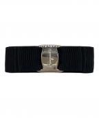 Salvatore Ferragamoサルヴァトーレ フェラガモ）の古着「ヴァラリボンバレッタ」｜ブラック