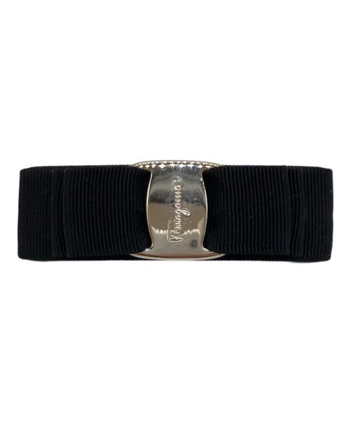Salvatore Ferragamo（サルヴァトーレ フェラガモ）Salvatore Ferragamo (サルヴァトーレ フェラガモ) ヴァラリボンバレッタ ブラックの古着・服飾アイテム
