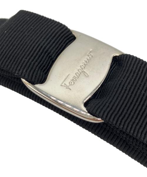 Salvatore Ferragamo（サルヴァトーレ フェラガモ）Salvatore Ferragamo (サルヴァトーレ フェラガモ) ヴァラリボンバレッタ ブラックの古着・服飾アイテム