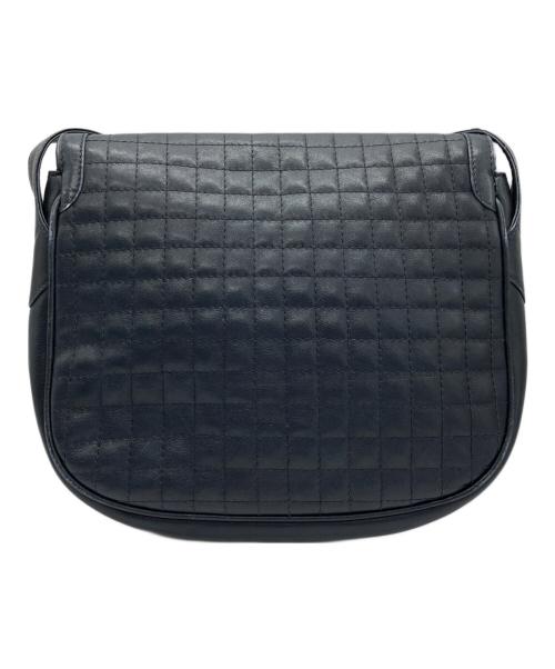CELINE（セリーヌ）CELINE (セリーヌ) キルティングショルダーバッグ ネイビーの古着・服飾アイテム