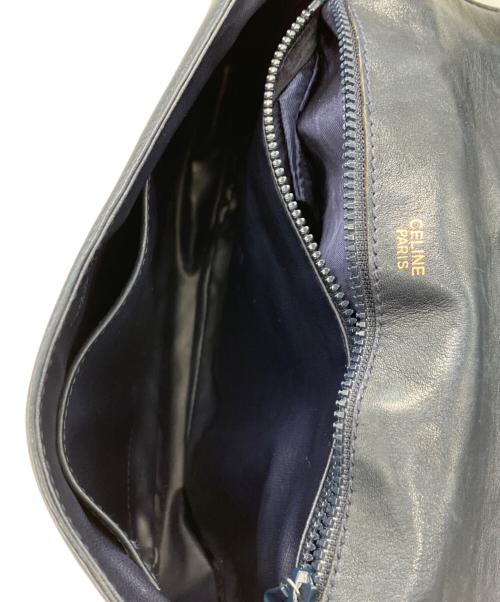 CELINE（セリーヌ）CELINE (セリーヌ) キルティングショルダーバッグ ネイビーの古着・服飾アイテム