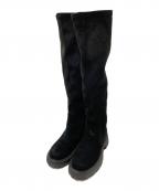 UNITED ARROWSユナイテッドアローズ）の古着「ストレッチニーハイブーツ」｜ブラック