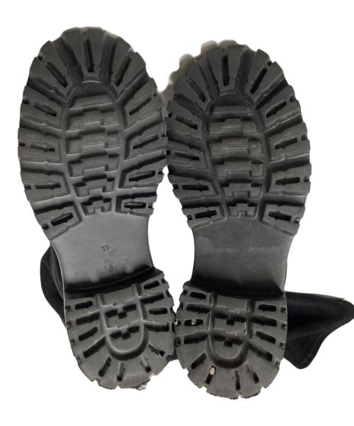 UNITED ARROWS（ユナイテッドアローズ）UNITED ARROWS (ユナイテッドアローズ) ストレッチニーハイブーツ ブラック サイズ:37の古着・服飾アイテム