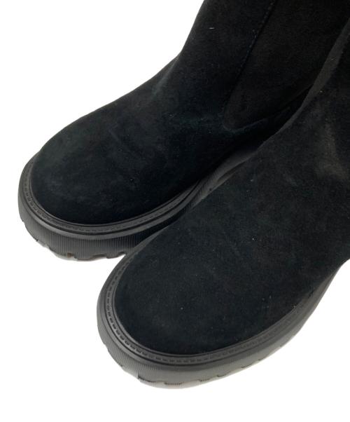 UNITED ARROWS（ユナイテッドアローズ）UNITED ARROWS (ユナイテッドアローズ) ストレッチニーハイブーツ ブラック サイズ:37の古着・服飾アイテム