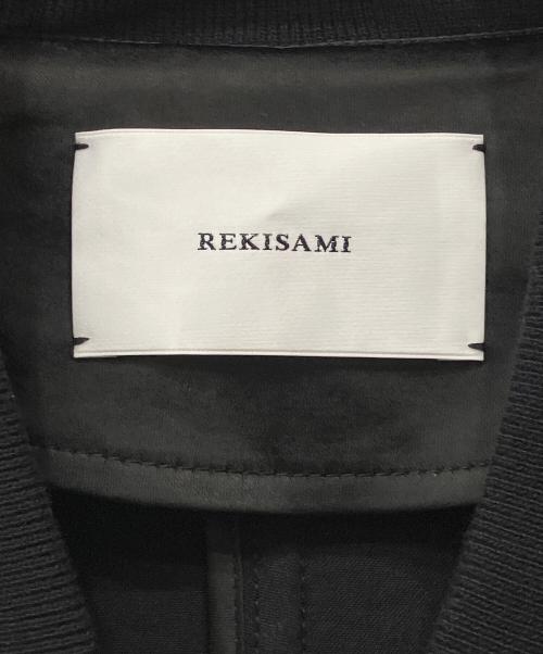 REKISAMI（レキサミ）REKISAMI (レキサミ) サテンロングコート ブラック サイズ:1の古着・服飾アイテム