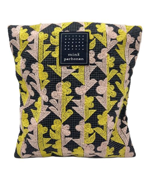 mina perhonen（ミナ ペルホネン）mina perhonen (ミナ ペルホネン) twin flower pocket bag / ツイン フラワー ポケットバッグ ネイビー サイズ:　の古着・服飾アイテム