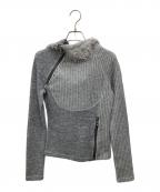 ANDERSSON BELLアンダーソンベル）の古着「TIGHT RIBBED COMBINATION HOODIE」｜グレー