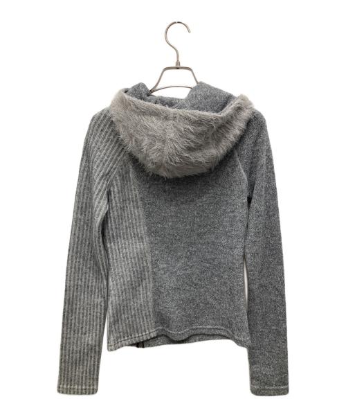 ANDERSSON BELL（アンダーソンベル）ANDERSSON BELL (アンダーソンベル) TIGHT RIBBED COMBINATION HOODIE グレー サイズ:Sの古着・服飾アイテム