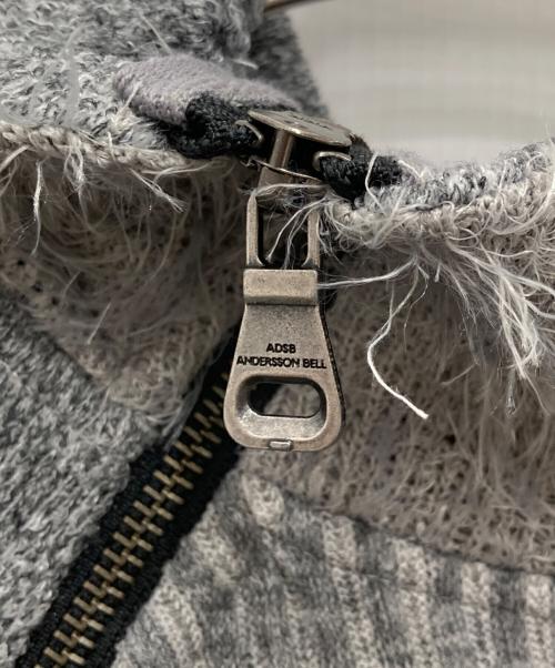 ANDERSSON BELL（アンダーソンベル）ANDERSSON BELL (アンダーソンベル) TIGHT RIBBED COMBINATION HOODIE グレー サイズ:Sの古着・服飾アイテム