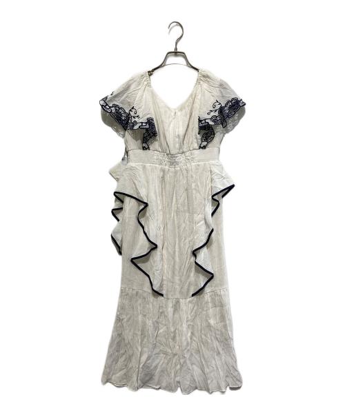 HER LIP TO（ハーリップトゥ）HER LIP TO (ハーリップトゥ) Angel Sleeve Dress ホワイト サイズ:Sの古着・服飾アイテム