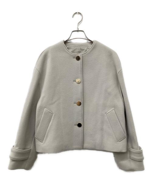 ARPEGE STORY（アルページュストーリー）ARPEGE STORY (アルページュストーリー) メルトンショートコート グレー サイズ:SIZE 1の古着・服飾アイテム