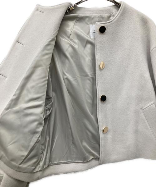 ARPEGE STORY（アルページュストーリー）ARPEGE STORY (アルページュストーリー) メルトンショートコート グレー サイズ:SIZE 1の古着・服飾アイテム