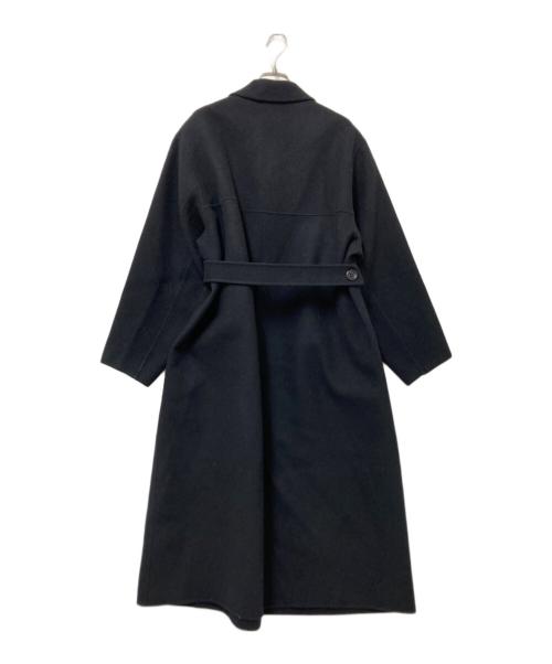 LOHEN（ローヘン）LOHEN (ローヘン) ロングタイロッケンウールリバーコート ブラック サイズ:Fの古着・服飾アイテム