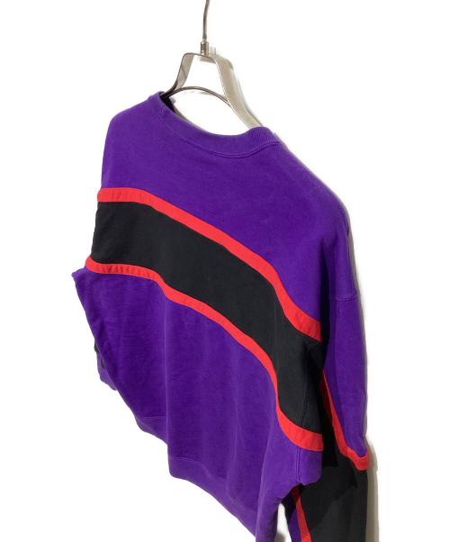 SUPREME（シュプリーム）SUPREME (シュプリーム) PANELED CREWNECK パープル サイズ:Mediumの古着・服飾アイテム