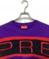 中古・古着 SUPREME (シュプリーム) PANELED CREWNECK パープル サイズ:Medium：10000円