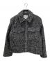 ARPEGE STORY（アルページュストーリー）の古着「ループツイードZIPブルソン」｜ブラック