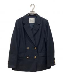 Mystrada（マイストラーダ）の古着「ダブルボタンテーラードジャケット」｜ネイビー