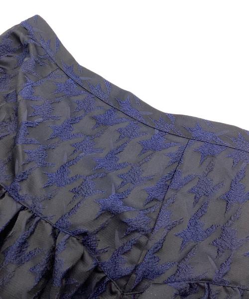 ARPEGE STORY（アルページュストーリー）Arpege story (アルページュストーリー) ジャガードタックスカー ト ネイビー サイズ:2の古着・服飾アイテム