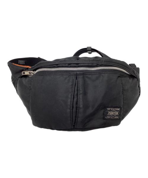 PORTER（ポーター）PORTER (ポーター) TANKER(タンカー)WAIST BAG ブラックの古着・服飾アイテム