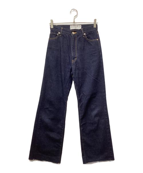 THIRD MAGAZINE（サードマガジン）THIRD MAGAZINE (サードマガジン) カットオフデニムパンツ インディゴ サイズ:2の古着・服飾アイテム